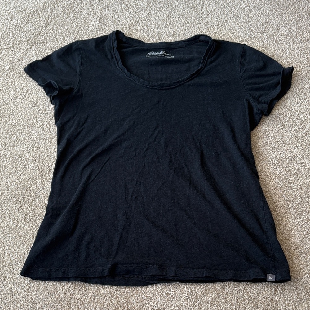 Eddie Bauer Black Short Sleeve Tee